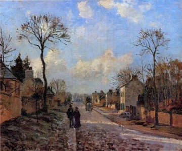 カミーユ・ピサロ Painting - ルーブシエンヌの道 1872年 カミーユ・ピサロ